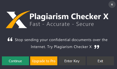 Plagiarism Checker X Key 2018
