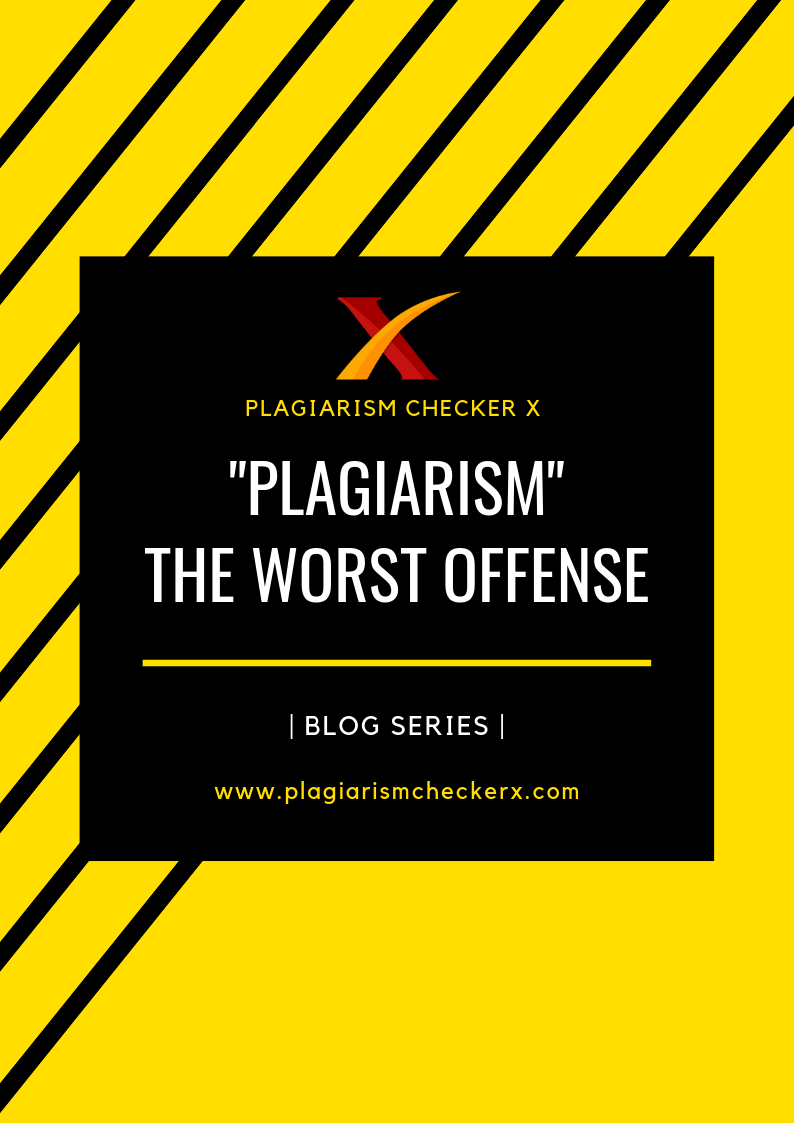 Plagiarism is very bad