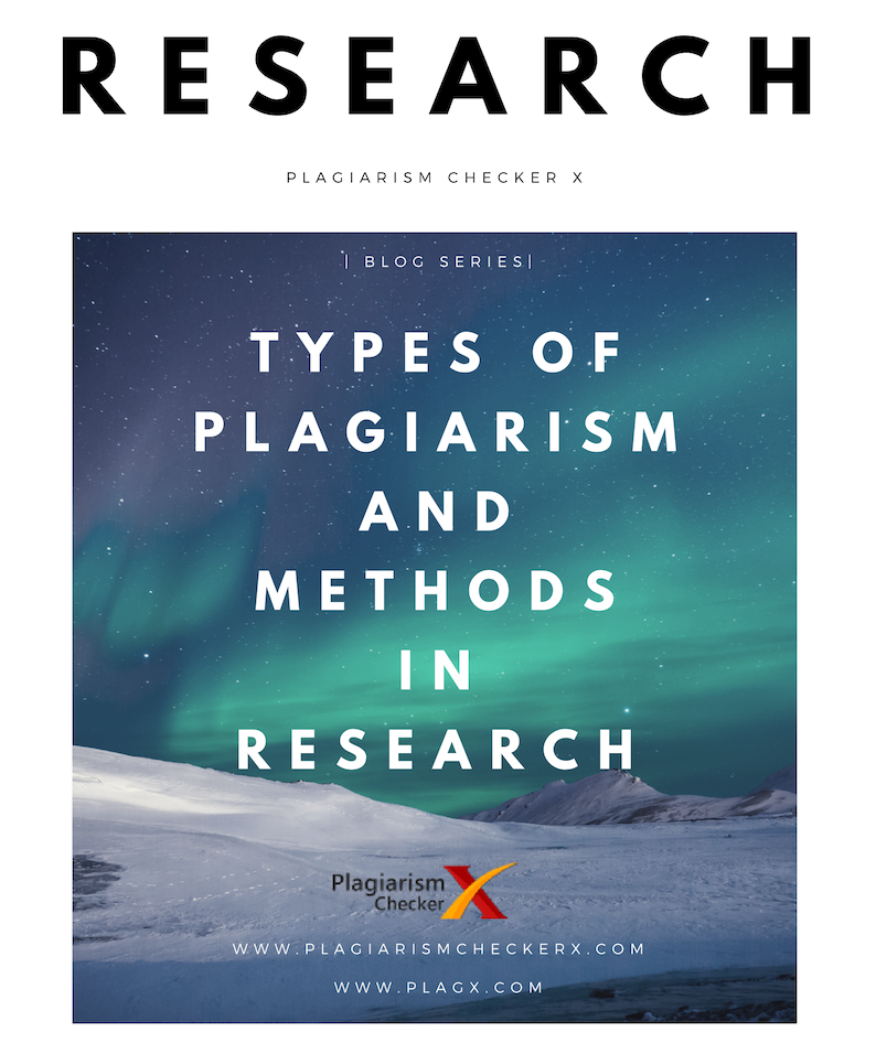 plagiarism types and research methods