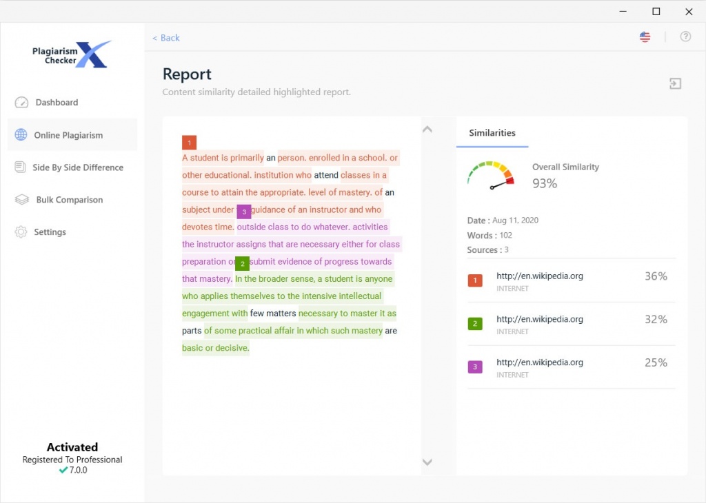 Plagiairsm originality report