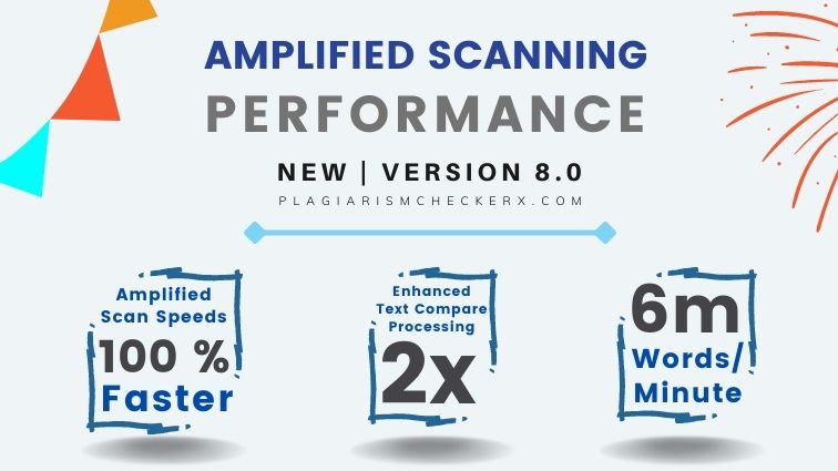 increased plagiarism check text comparison speed